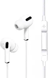 Fone de Ouvido com Fio 2ª Geração, Qualidade Premium. Compatível com Lightning, IOS. Compatível com iPhone 5, 6, 7, 8, X, 11, 12, 13 e 14.