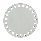 Perforierter Häkelkorb aus Holz, Basis für Holzboden, Former für Handwerk, Heimdekoration, Körbe, Weben, Holzsockel