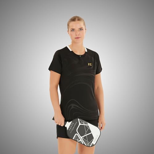 FZ Forza Intensity 1000 Pickleball Paddle - 14mm Frosted Graphite Surface, PP Honeycomb Core, Elongated Design, Lightweight 220-230g, PU Grip, Black 7 31k8K+yrFdL