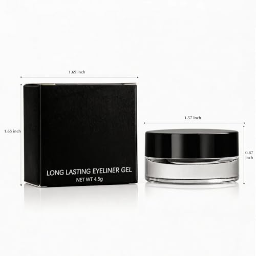 Set de Gel Eyeliner negro impermeable y lápiz líquido mate miniatura 7