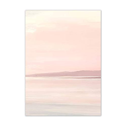 Coucher de soleil paysage abstrait impression Giclée d'art moderne