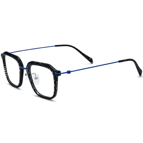 Image of FONEX Acetate Titanium Glasses Frame Men 2024 New Square Eyeglasses Spectacles Eyewear F85843