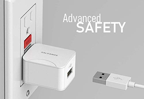Galvanox iPhone Charger with Wall Plug (10W Single Port) MFi Apple Certified Lightning to USB Cable Charging Cord and Outlet Power Adapter for iPhone 7/8 Plus/X/XR/Xs/11/12/13/14 Plus/14 Pro Max