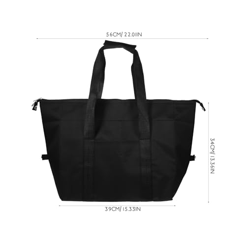 PartyKindom Insulated Shopping Bag Freezer Shopping Bags Insulated Large Capacity Cooler Bag Insulated Grocery Bag Cooler Bags Bag Insulated Bags Insulation Tote Bag Pearl Cotton - Image 4
