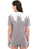 Unisex Adult Color Changing Short Sleeve T-Shirts Men and Women Heat Reactive Novelty Top Tees, Grey to White, 3XL #3