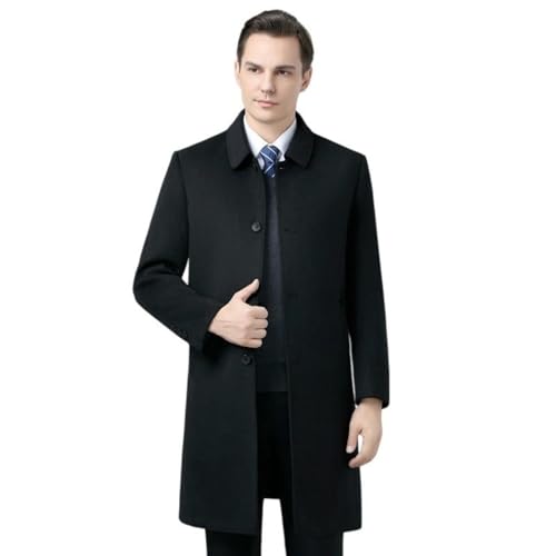 Manteau hiver long homme en laine haut de gamme et doudoune amovible