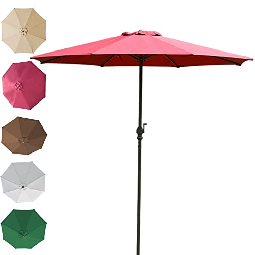 Round Tilting, Cantilever Garden Parasol, with Crank Handle, Portable, Sun Ideal for Commercial and Residential Use, Protection Sunshade Umbrella