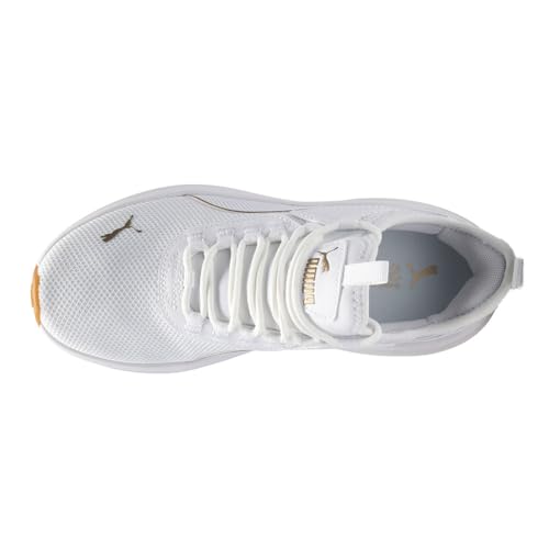 PUMA Womens Amplifier Sneaker, Womens White Womens Gold, 10