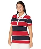 Tommy Hilfiger Klassisches Rugby-Poloshirt für Herren, kurzärmelig, Skcptn/Chili, X-Groß