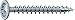 Produktbild SPAX Rückwandschraube, 4,5 x 20 mm, 3000 Stück, Kreuzschlitz Z2, Rückwandkopf, Vollgewinde, 4CUT, WIROX A3J, 0281010450202