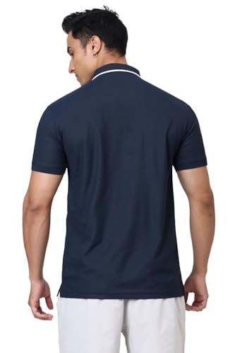 Image of FUAARK Men Stride Slim Fit Polo Tshirt in Premium Pique Fabric