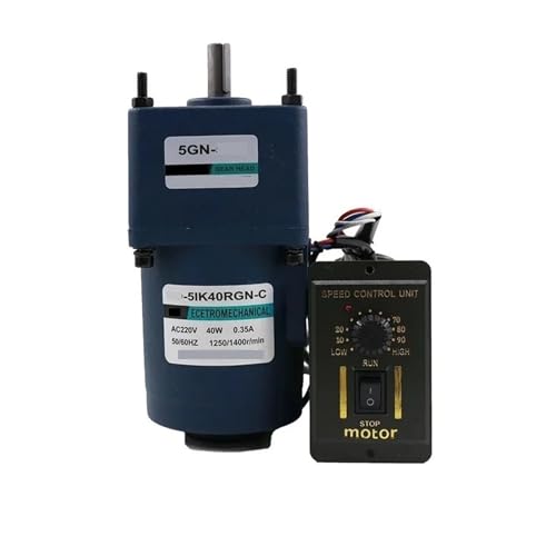 220V 40W AC Gear Reducer with Speed Regulator Adjustable Speed? CW CCW High Torque(10rpm)