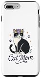 Cat Mom Gato Blanco Negro Corazón Felino