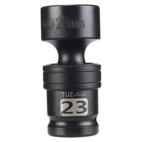 Image of 1 /2 inch Universal Joint Socket.1 /2-Inch Drive Shallow Impact Universal Joint Swivel Socket.Chrome Molybdenum Steel.6 Point, Metric 23mm