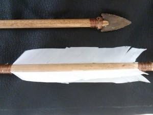 One Arrow with White Feather Fletching