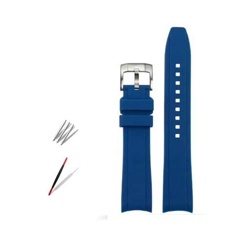 Bracelet de montre silicone étanche 20mm 22mm au design incurvé élégant