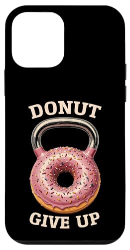 Kettlebell Workout Gym Donut Give Up Doughnut Fitness Retro Case for iPhone 12 mini