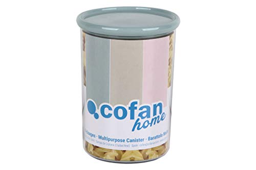 Bote Multiusos Modalbahaca Verde Agua 1L 11X15Cm En Oferta Cofan Bote Multiusos Modelo Albahaca | Fabricado En Poliestireno Y Polipropileno | Tarros De Almacenamiento De Cocina