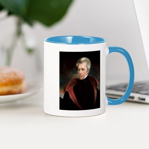 Taza de cerámica 11 oz con retrato Andrew Jackson miniatura 4