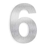 House Number-8 Inch Stainless Steel Floating Home Address Number, Rustproof & Easy Install, Silver,