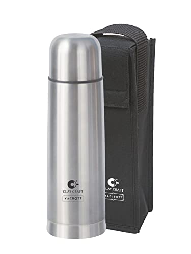 Image of CLAY CRAFT VACBOTT Terra Double Walled|18 Hours Hot and 24 Hours Cold Vacuum Insulated|Thermosteel|Flask Bottle 750 ml|Steel Water Bottles for Travelling|BPA-Free|BIS Certified|1Year Limited Warranty