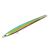 FLAT LONG JIG TYPE太刀鰆 フラットロングジグ タイプ 太刀鰆 単品 レインボー 150g 釣具 ジグ ジギング サワラ 太刀魚 青物 真鯛 カンパチ ハタ BAKSTORM バクスト