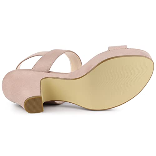 Image of Allegra K Women's Slingback Platform Heels Chunky High Heel Sandals