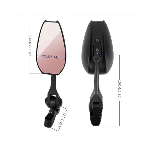 Moto manillar retrovisor universal y espejo trasero ajustable para moto 3