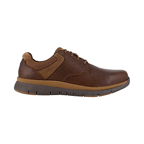Rockport Work Men's Primetime Safety Toe Casual Work Oxford, Brown, 122