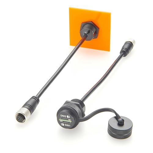 M12 a Dual Nano SIM Extender: consente il collegamento simultaneo di due schede Nano SIM tramite un connettore M12.