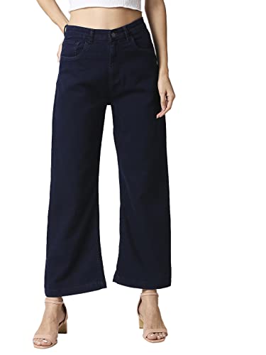 Image of HIGH STAR Women's High Rise Wide Leg Stretchable Jeans
