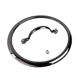 8' Tempered Glass Pan Lid with Steam Vent, Thickened to 4mm and Dishwasher Safe and Oven up to 480℉, Universal Lid Fit for Cast Iron Skillets, Frying Saute Pan, Cooking Pot