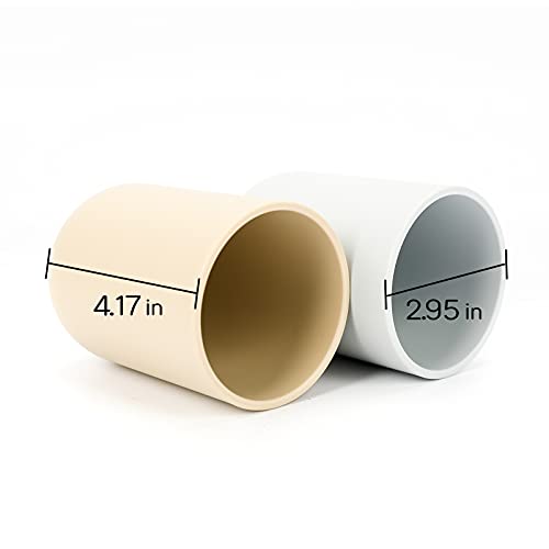 Enterlife Toothbrush Holder, Bathroom Cups, Tooth Brushing Tumbler, Reusable Bathroom Drinking Cup Rinsing Cup, Plastic 350Ml (White) #TOP2