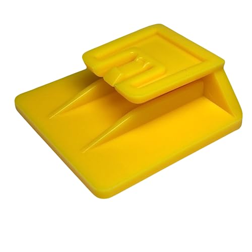 Tûche 1PZ, Clip adesiva Telepedaggio Sistema di fissaggio supporto removibile. 3 x 3 cm (GIALLO)