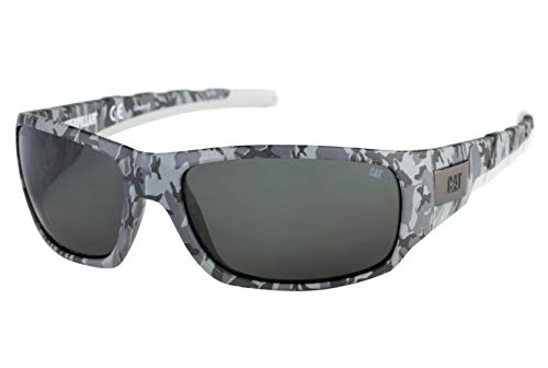 Caterpillar Men's Coffer Polarized Rectangular Sunglasses