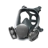 MOLDEX 9000 Series Reuasble Full Face Respirator/Mask with 7400 Ammonia/Methylamine Cartridge (1 Each) (Large)