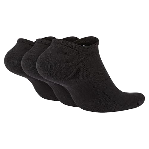 NIKE Unisex U Nk Everyday Cush Ns 3pr Socks, black/(white), S UK