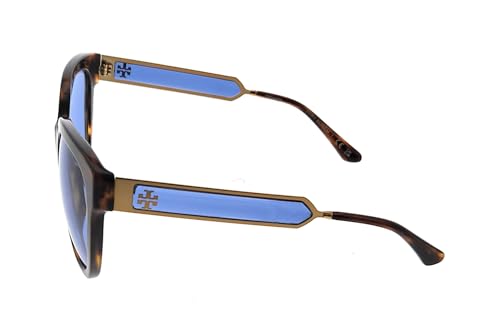 Tory Burch TY7161U Women's Sunglasses Dark Wood/Solid Blue 562