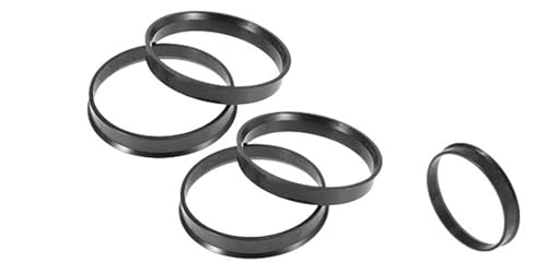 Zpengtai Centradores De Llantas 4 Uds. De plástico de 60,1mm a 64,1mm, Anillos céntricos for Cubo de Coche, Espaciador Central de Orificio de Rueda Anillos Centradores Llantas