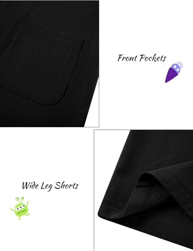 Image of Girls Romper Sleeveless Adjustable Tie-Up Strap Short Jumpsuits Summer Clothes with Pocket 5-12 years