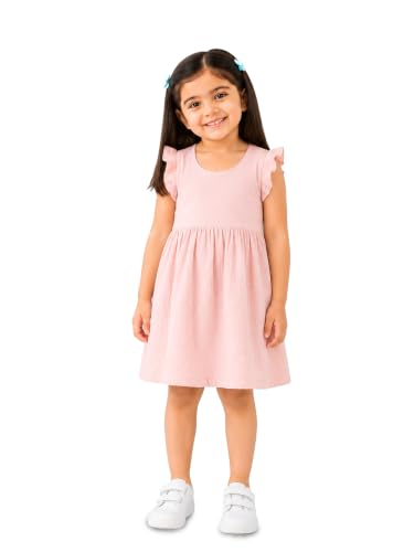 Image of Kidbea Cotton Girls Dress | Ultra-Soft Summer Wear Casual Dress for Kids