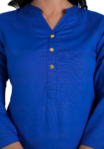 Image of Armiya Rayon Solid Straight Kurta /Kurti for Women & Girls