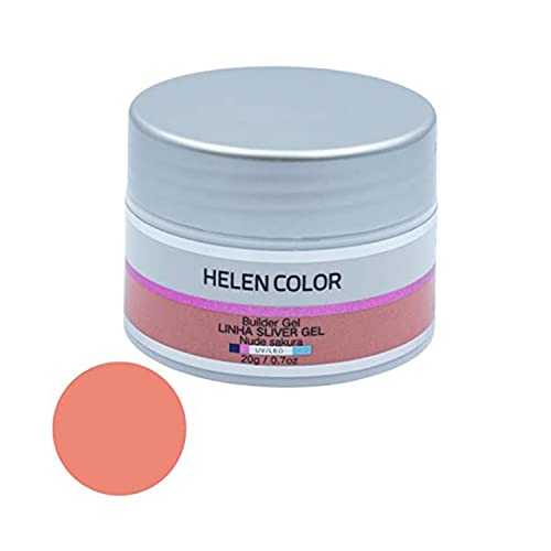 Gel para Unhas de Gel Helen Color Silver Fibra de Vidro - Nude Sakura 20g