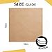 Kraft Paper Sheets - 15 x 15 in. - 240 Sheets of Brown Wrapping Paper – Heavy Duty Craft Paper for Shipping - Light Brown Construction Paper - 80 GSM - 375 Square feet
