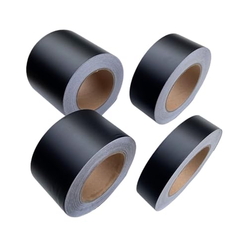 JBWKWELM 3/5/7/10CM Black Matte Wrap Tape Window Trim Film Wrap Roll Compatible with Car Pillar Hood Roof