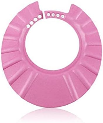 Zonster Safe Shampoo Shower Protection Soft Cap Hat for Toddlers Baby Children Kids Keep the Water Out of Their Eyes Face (pink)