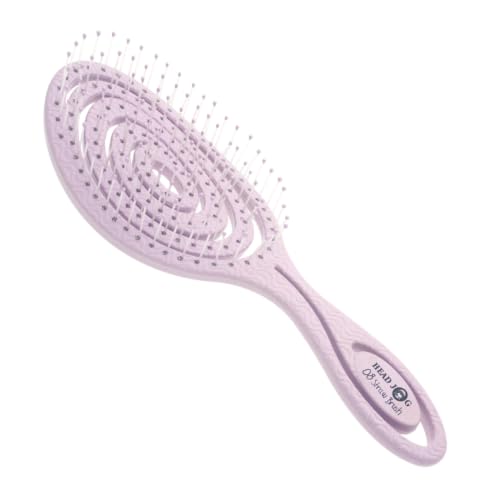 Head Jog 08 (Original Heather) Paddle Brush Flexible Soft Pin Bristles.