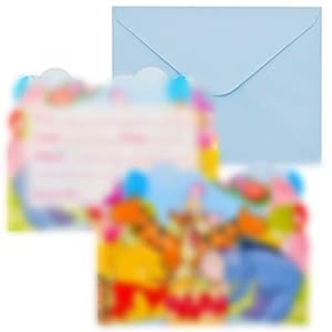 simyron 36 Pièces Thème Carte D’invitation Carte Invitation Enfant, L’ourson Thème D’invitation Cards Anniversaire…
