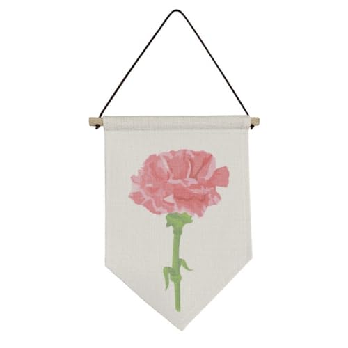 Drapeau en toile poétique fleur à suspendre chambre