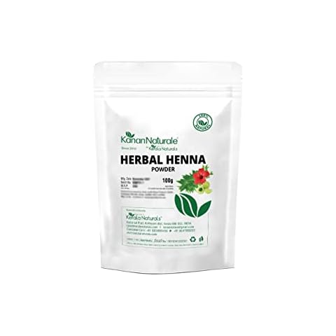 Kerala Naturals Herbal Henna Powder 100g - enriched with 12 herbs Cover
